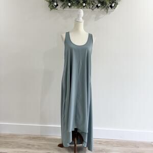 Athleta Presidio Dress Wrinkle Resistant Blue Size Large 9-8014